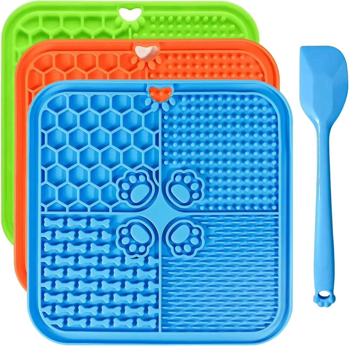 Lick Mat for Dogs, Dog Lick Mat with Suction Cups Dog Food Mat and Slow Feeder Cat Bowl for Dog Anxiety Relief.