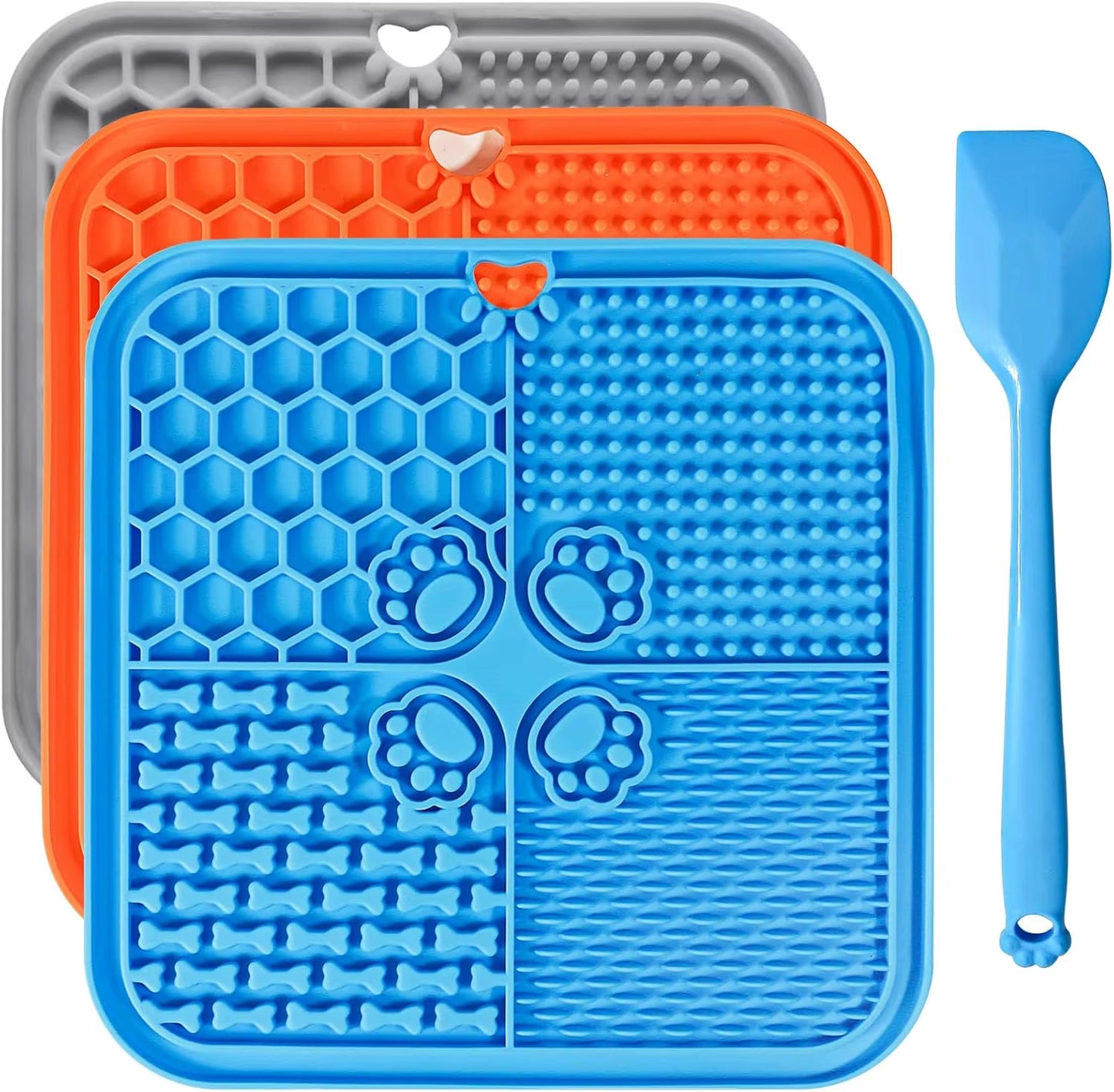 Lick Mat for Dogs, Dog Lick Mat with Suction Cups Dog Food Mat and Slow Feeder Cat Bowl for Dog Anxiety Relief.